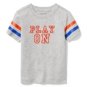 Janie and Jack Grey Play On Boys Tee Shirt Size 4, Size 5, Size 6